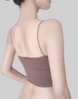 Thin-Strap Striped V-Neck Camisole
