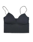 Thin-Strap Striped V-Neck Camisole