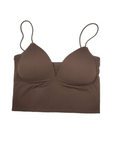 Thin-Strap Striped V-Neck Camisole