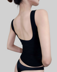 Plunging U-Back Bust-Enhancing Tank Top