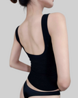 Plunging U-Back Bust-Enhancing Tank Top