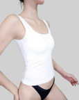 Plunging U-Back Bust-Enhancing Tank Top