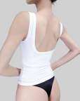 Plunging U-Back Bust-Enhancing Tank Top