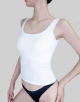 Plunging U-Back Bust-Enhancing Tank Top