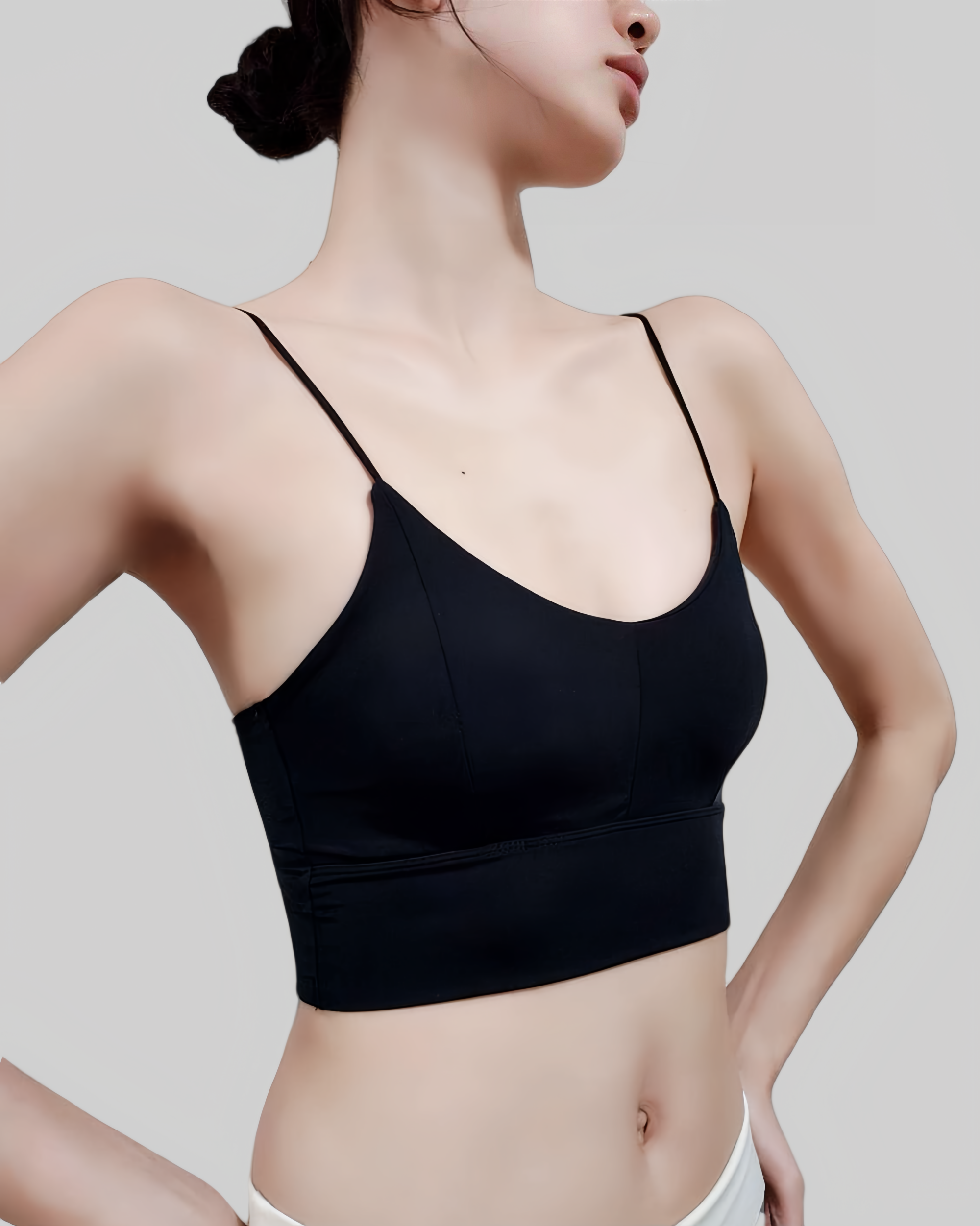 Built-In Padded Cross-Back Bra