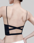 Built-In Padded Cross-Back Bra