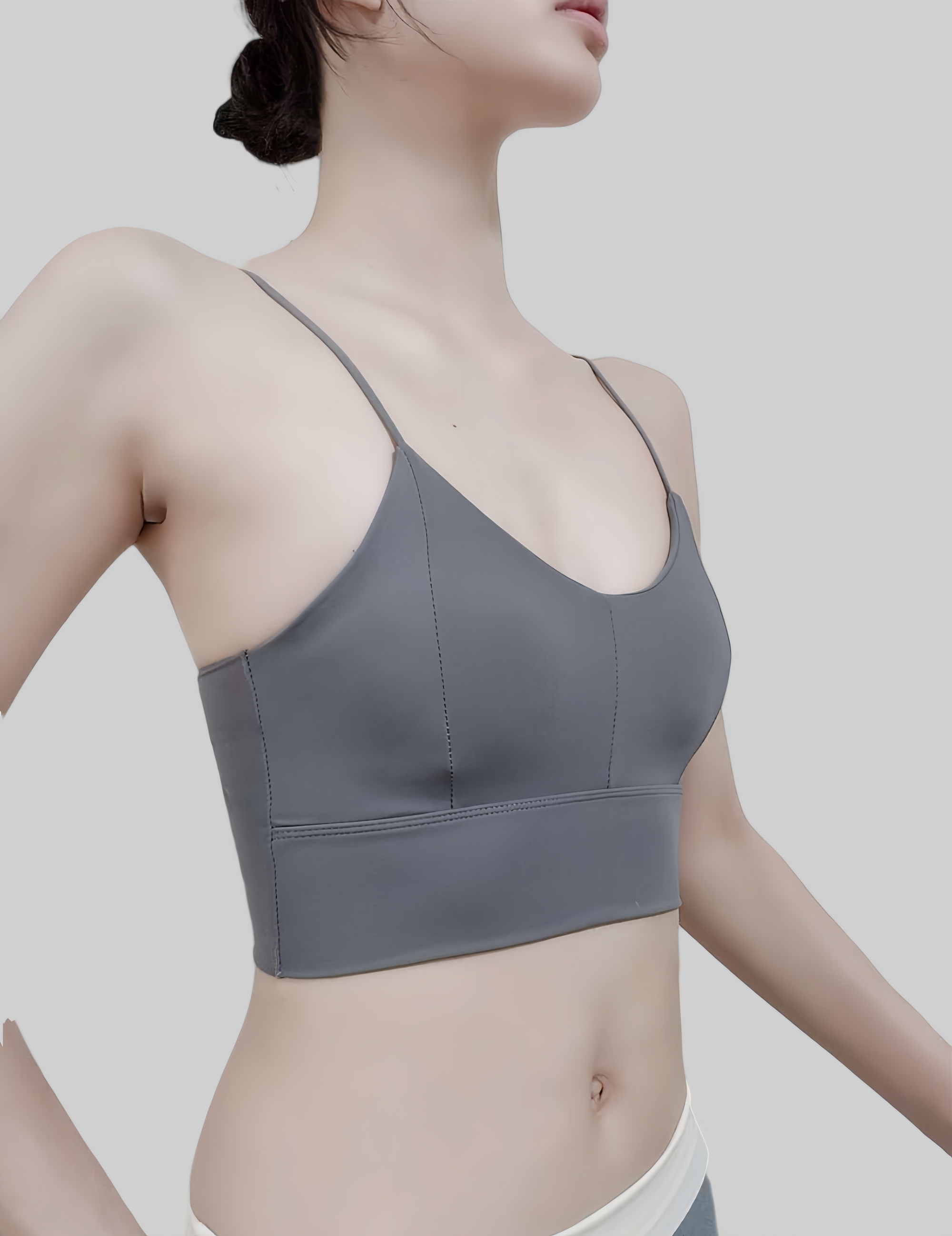 Built-In Padded Cross-Back Bra