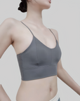Built-In Padded Cross-Back Bra