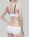 Vintage Court Style Satin Wireless Bra