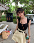Pleated Skirt (With Belt)