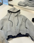 Korean Style Air-Layer Hooded Sweatshirt