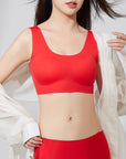 One-Piece Size-Free Red Lingerie
