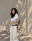 Lace Patchwork V-Neck Short Sleeve Tee