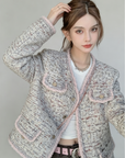 Deluxe Tweed Jacket in Blush Tones