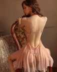 Steel Support Thin Gauze Sexy Nightgown