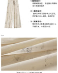 Ink Abstract Art Printed Wide-Leg Pants