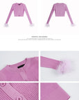 Thin Knit Ostrich Wool Sunscreen Shirt