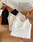 Elegant Eyelash Lace Deep V Camisole