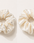 Luxury Korean-Inspired Silk Satin Rhinestone Scrunchie