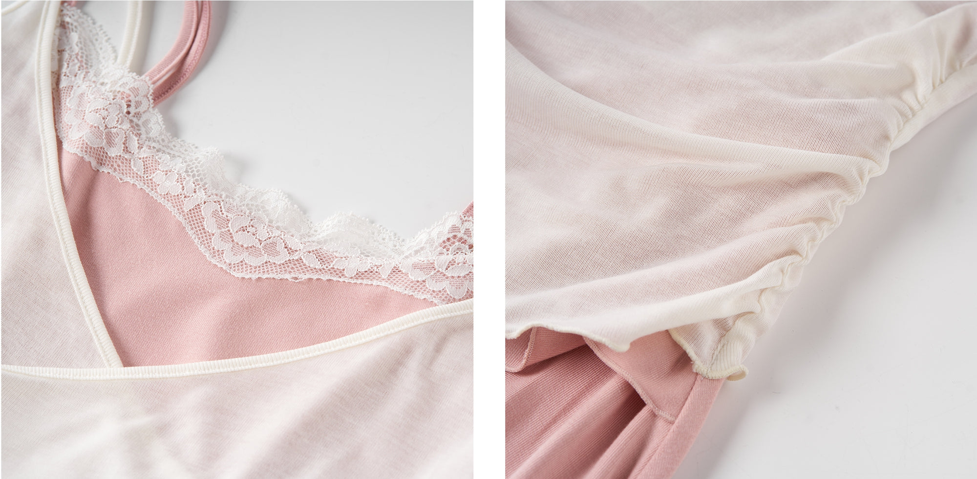 Soft Layered-Style Spliced Camisole Dress