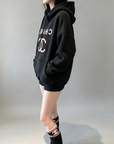 Fleece-Lined Oversized Contrast Hoodie Set