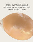 Full bust lifting adhesive bra