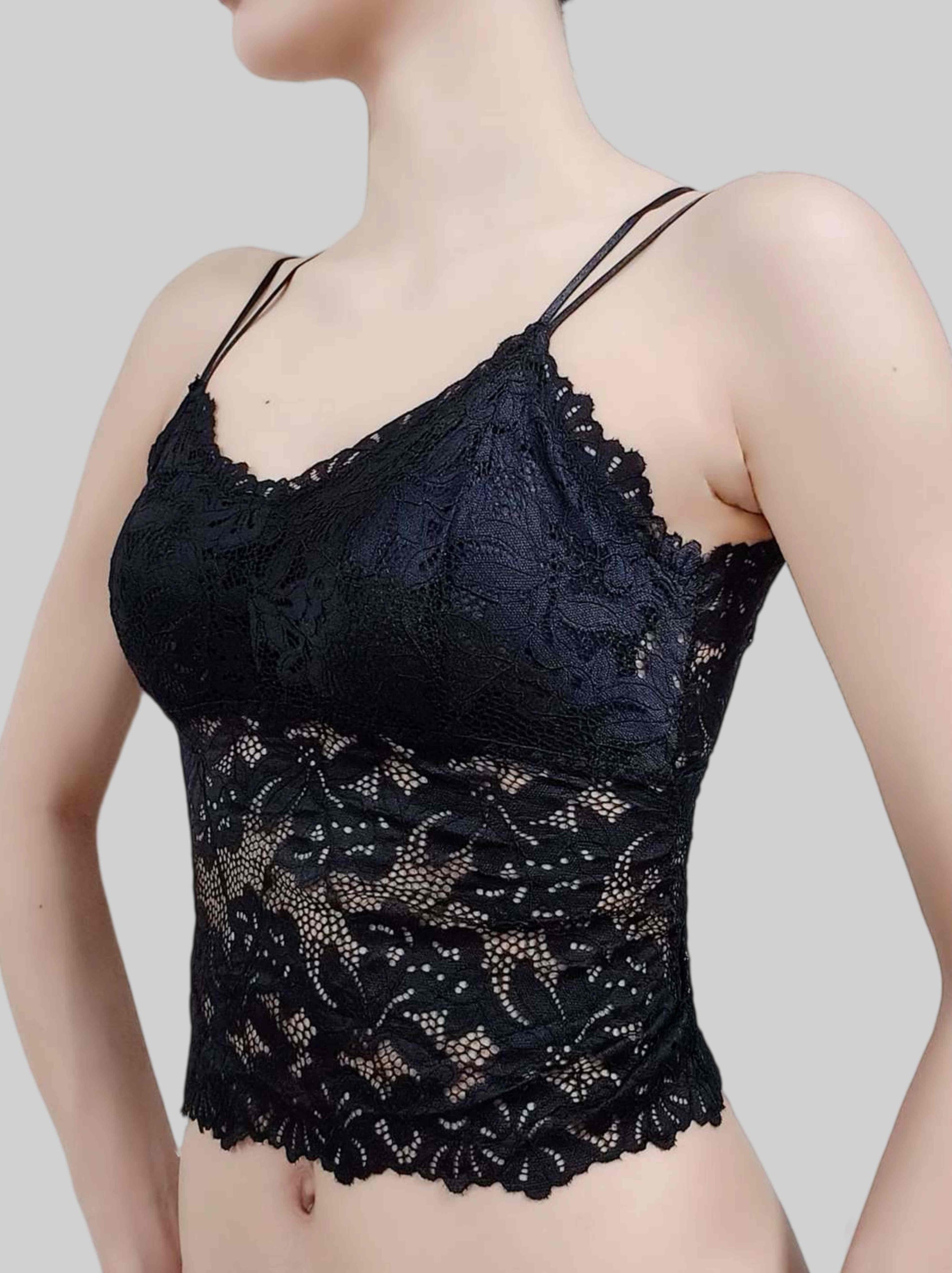 Swallowtail Butterfly Lace Backless Bra