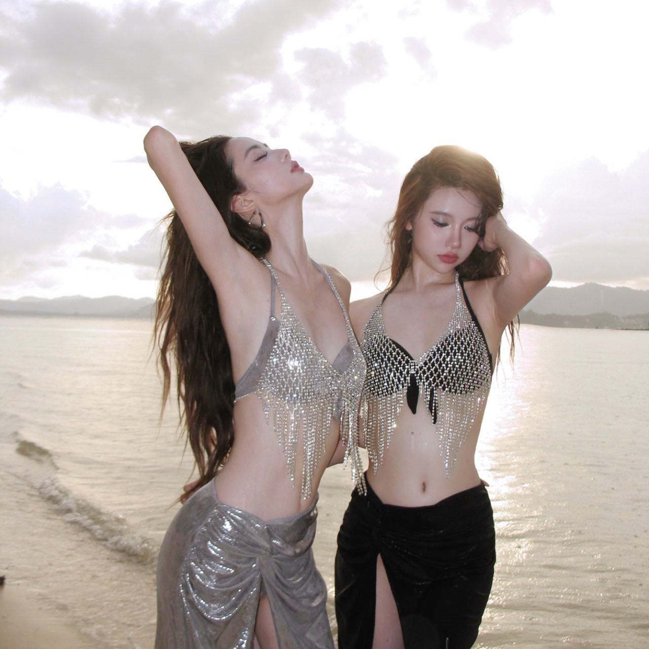 Luxurious Multi-Piece Diamond Bikini Set