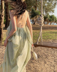 Tencel Airy Mid-Length Beach Dress