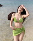 Velvet Bikini 3-Piece Set  