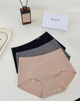 Kissy Seamless Antibacterial Seaweed Fiber Panty Gift Set (3-Pack)