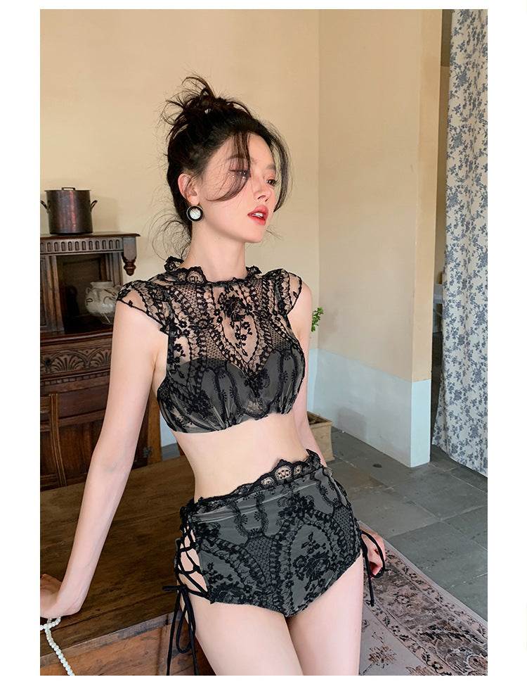 Luxury Sexy Back Embroidered Swimsuit