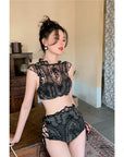 Luxury Sexy Back Embroidered Swimsuit