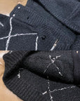 Alpaca-Blend Long-Hair Heavyweight Knit Cardigan