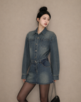 Vintage Washed Denim Dress