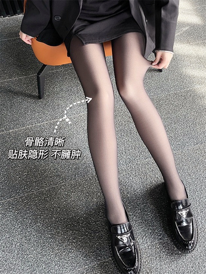Black Bare-Leg Effect Tights