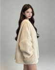 Luxury Faux Mink Fur Jacket