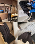 Cozy High-Waisted Wide-Leg Pants