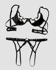 Removable-Free Underwire Push-Up Lingerie Set