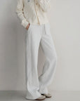 Fleece-Lined Lu’s Signature SCUBA Wide-Leg Pants