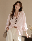 Korean-Style Pink Shirt