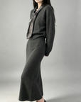 Graphite Grey Chunky Knit Set
