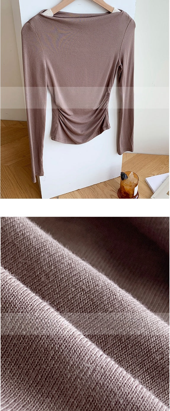 New Slim-Fit Knit Top for Slender Figure