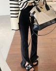 Annual Favorite Upgraded Side-Slit Black Pants