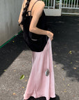 Must-Have Tie-Strap Camisole + Acetate Satin Mermaid Skirt