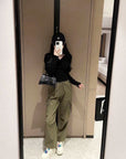 Army Green Cargo Pants with Excellent Fit
