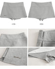 A-Line Fitted Mini Skirt Shorts for Petite Figures