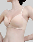 Japanese Seamless Wire-Free Push-up Smooth Thin Bra (No Panties