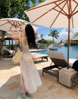 Exquisite 3D Floral Bikini 3-Piece Swimsuit Set