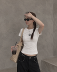 Classic fitted cotton tee